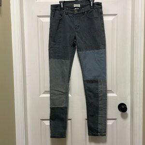 INDIGO PAPER | Premium Denim | Gray |Patchwork |Mid-rise |Skinny |Jean | Size 27